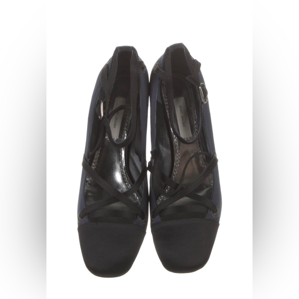 MARC JACOBS SATIN PUMPS WITH STRAPS size 7